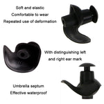 Set 10 tappi per orecchie in silicone impermeabili da nuoto