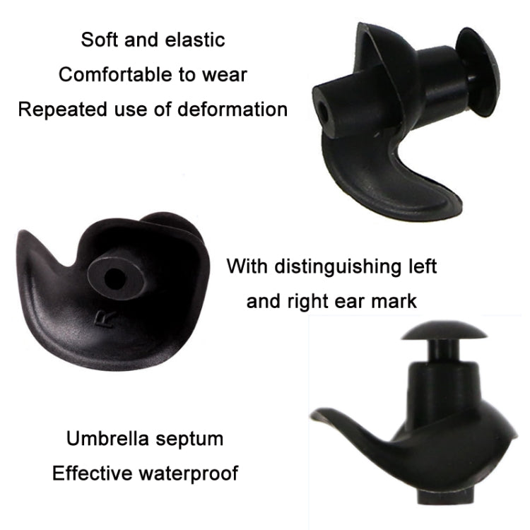 Set 10 tappi per orecchie in silicone impermeabili da nuoto