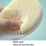 Spazzola da bagno per capelli in nylon manico lungo