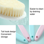 Spazzola da bagno per capelli in nylon manico lungo
