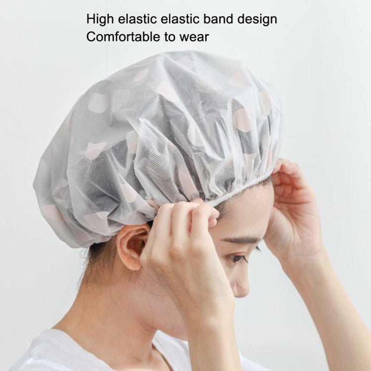Set 10 cappelli da doccia impermeabili in PEVA