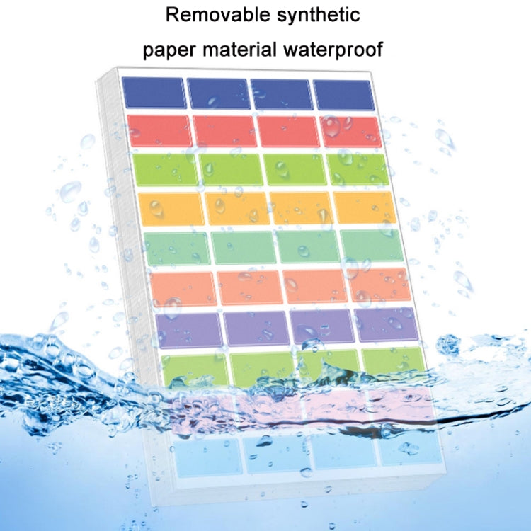 5 confezioni adesivi etichette quadrate colorate bambini