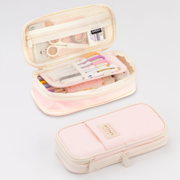 Angoo Astuccio Macaron doppio strato grande capacità