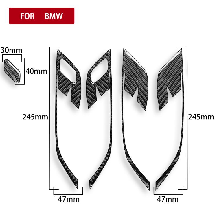 Adesivo telaio maniglia porta destro BMW X1 X2 5 pezzi