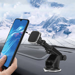 Ventosa magnetica telescopica per smartphone auto