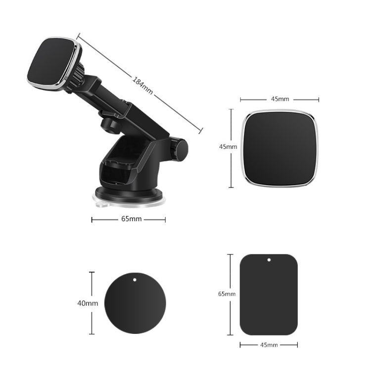 Ventosa magnetica telescopica per smartphone auto