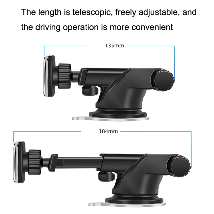 Ventosa magnetica telescopica per smartphone auto
