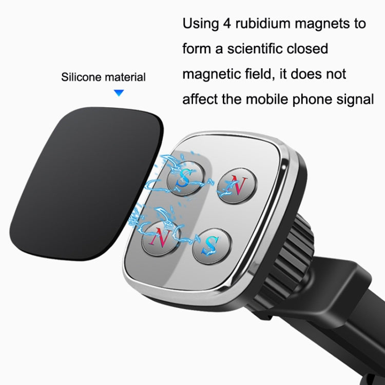 Ventosa magnetica telescopica per smartphone auto