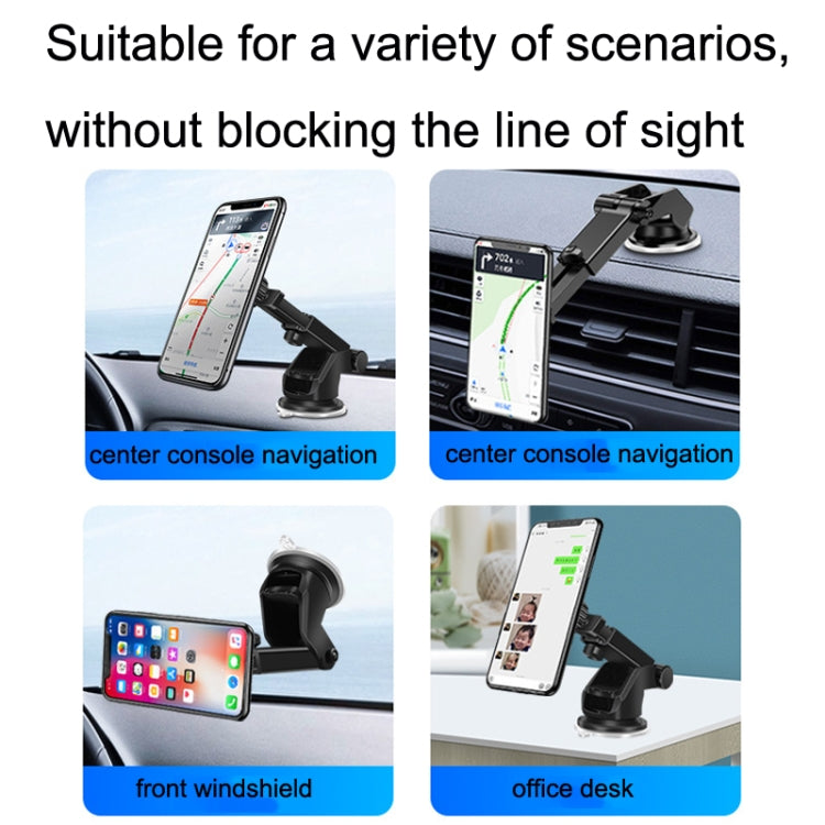 Ventosa magnetica telescopica per smartphone auto