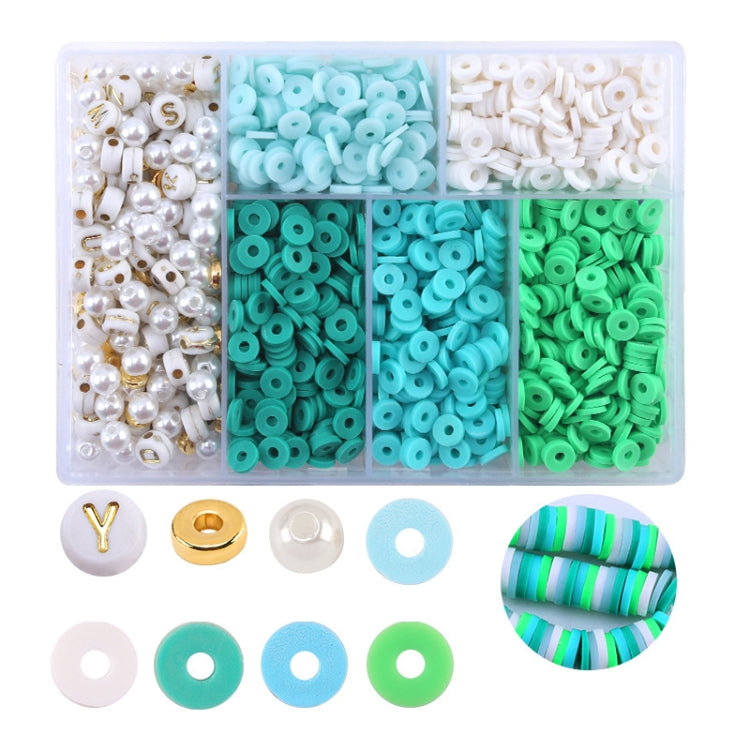Set 2 pezzi perline ceramica 6 griglie colori misti