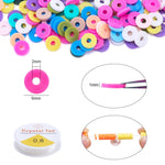 Set 2 pezzi perline ceramica 6 griglie colori misti
