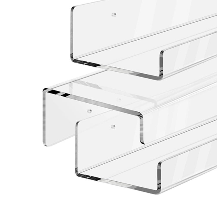 Mensola in acrilico da muro 42x12x8 cm per casa e ufficio