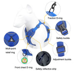 Gilet pettorale riflettente traspirante per cani S-XL