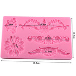 Stampo in silicone per decorazione bordi torta 15x22 cm
