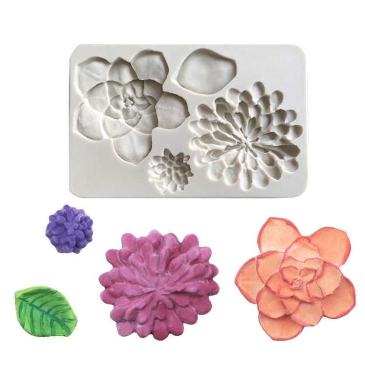 Stampo in silicone per torta fondente 2 pezzi Big Flower