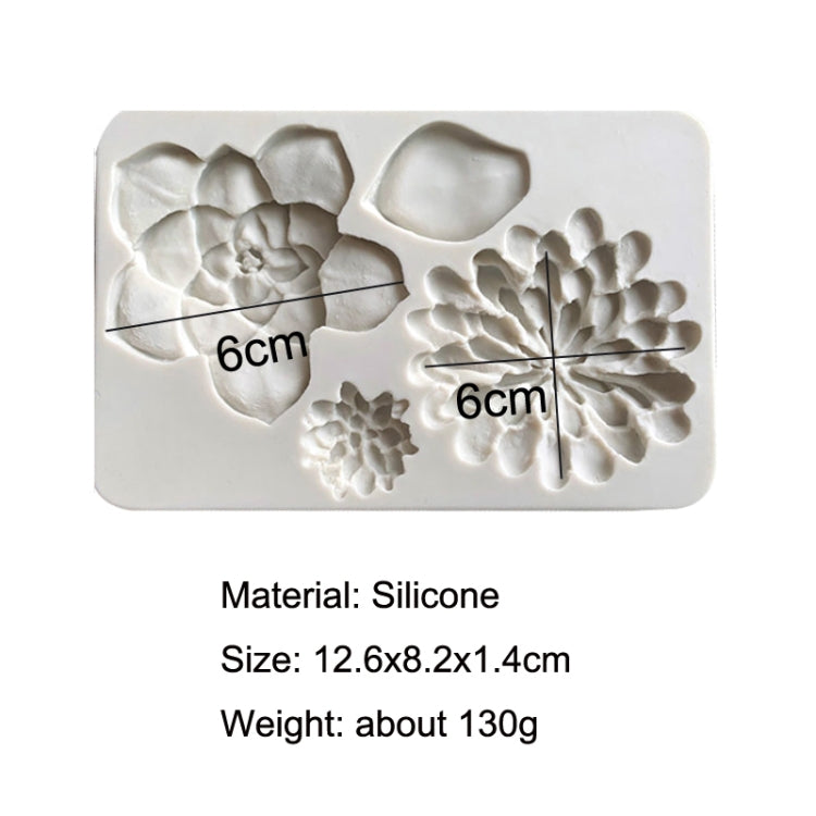 Stampo in silicone per torta fondente 2 pezzi Big Flower