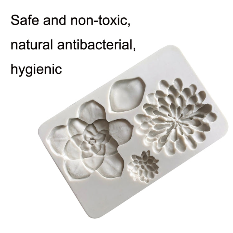 Stampo in silicone per torta fondente 2 pezzi Big Flower