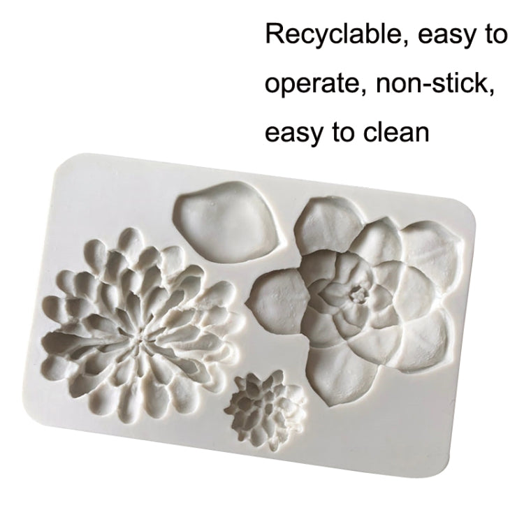 Stampo in silicone per torta fondente 2 pezzi Big Flower