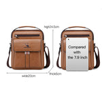 WEIXIER D245 Borsa da lavoro uomo in pelle PU 26x21x6 cm