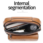WEIXIER D245 Borsa da lavoro uomo in pelle PU 26x21x6 cm