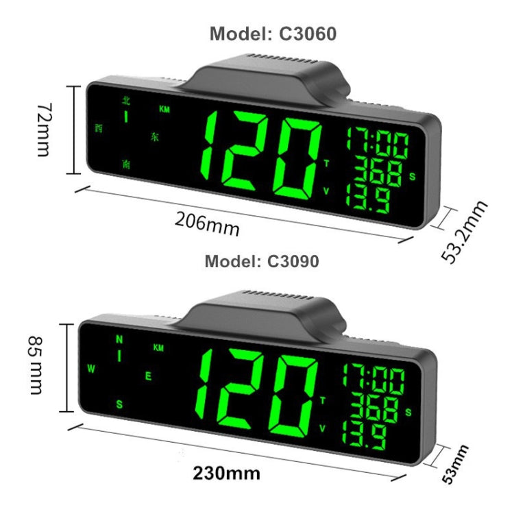 Car HUD Display auto GPS 8-9 pollici multifunzione