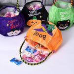 Sacchetto di stoffa per caramelle Halloween 25x13 cm