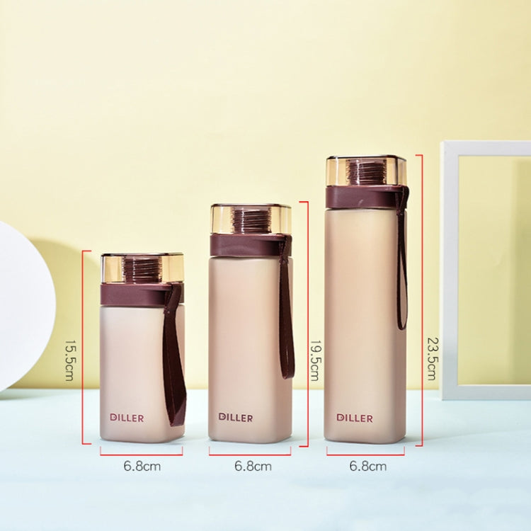 Borraccia fitness quadrata Diller 400-700 ml a tenuta stagna