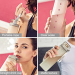 Borraccia fitness quadrata Diller 400-700 ml a tenuta stagna