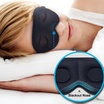 Maschera per occhi 3D con ala nasale traspirante in memory foam