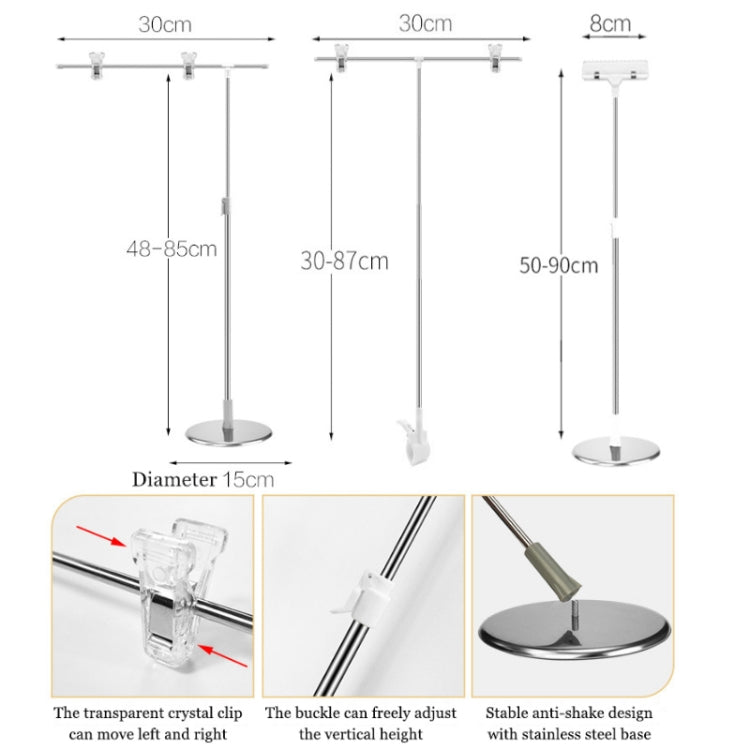 Sfondo fotografico Supporto per fotocamera Foto Sfondo Puntelli,Stile:, T-type 2-section 85cm, T-type Clamp  87cm, T-type Magnetic 80cm, L-type Desktop 85cm, L-type Magnetic 85cm, T-type 4-section  95cm, KT Board