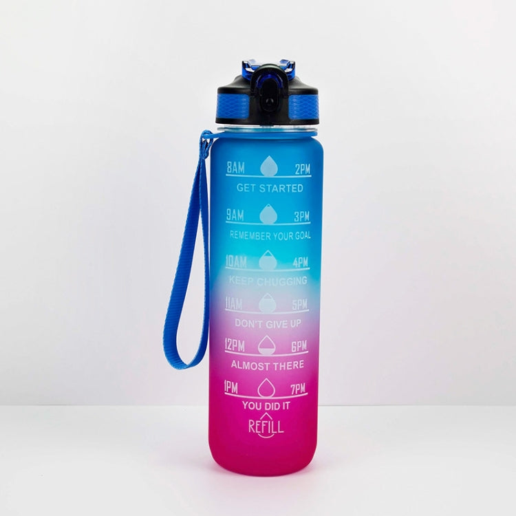 Borraccia sportiva 1000ml con cannuccia e coperchio a scatto