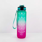 Borraccia sportiva 1000ml con cannuccia e coperchio a scatto