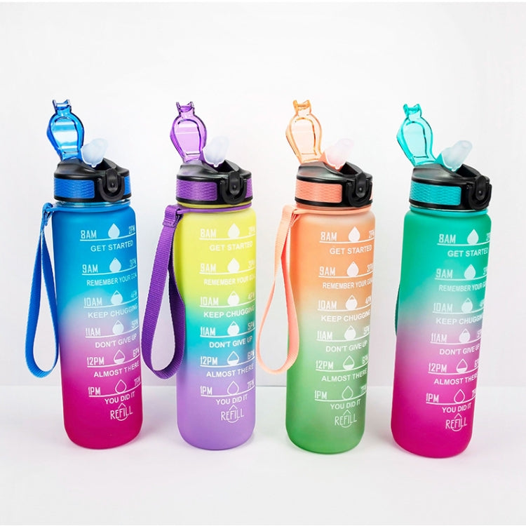 Borraccia sportiva 1000ml con cannuccia e coperchio a scatto