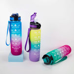 Borraccia sportiva 1000ml con cannuccia e coperchio a scatto