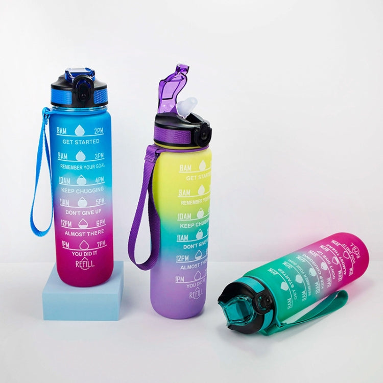 Borraccia sportiva 1000ml con cannuccia e coperchio a scatto