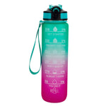 Borraccia sportiva 1000ml con cannuccia e coperchio a scatto