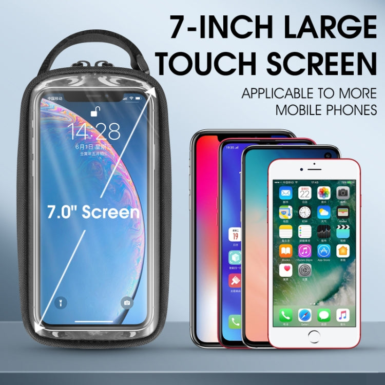 Borsa frontale bici 7 pollici touch screen compatibile smartphone