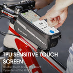 Borsa frontale bici 7 pollici touch screen compatibile smartphone