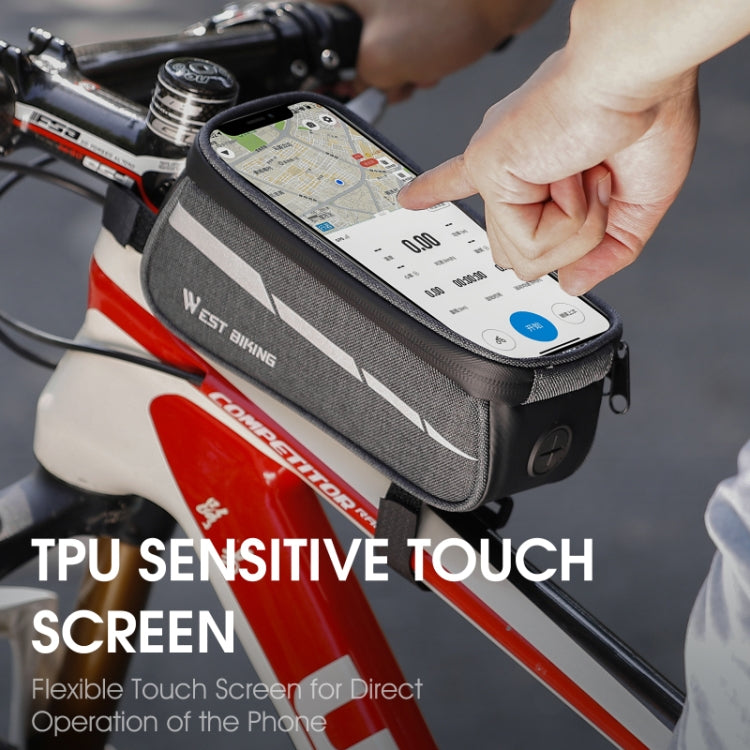Borsa frontale bici 7 pollici touch screen compatibile smartphone