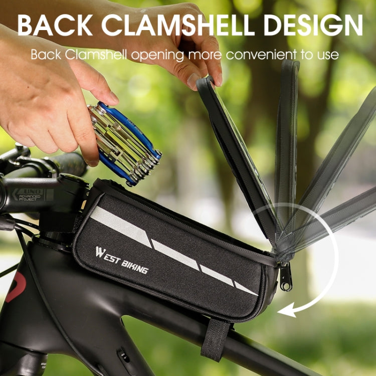 Borsa frontale bici 7 pollici touch screen compatibile smartphone