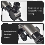 Telescopio educativo 20-40X con obiettivi regolabili
