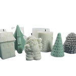 Stampo in silicone per candele e gesso natalizio
