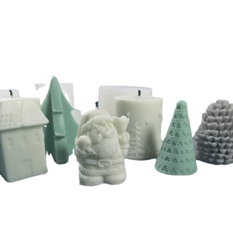 Stampo in silicone per candele e gesso natalizio