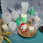 Stampo in silicone per candele e gesso natalizio