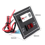Voltmetro analogico 12V a doppia batteria per auto e barca - immagine 5
