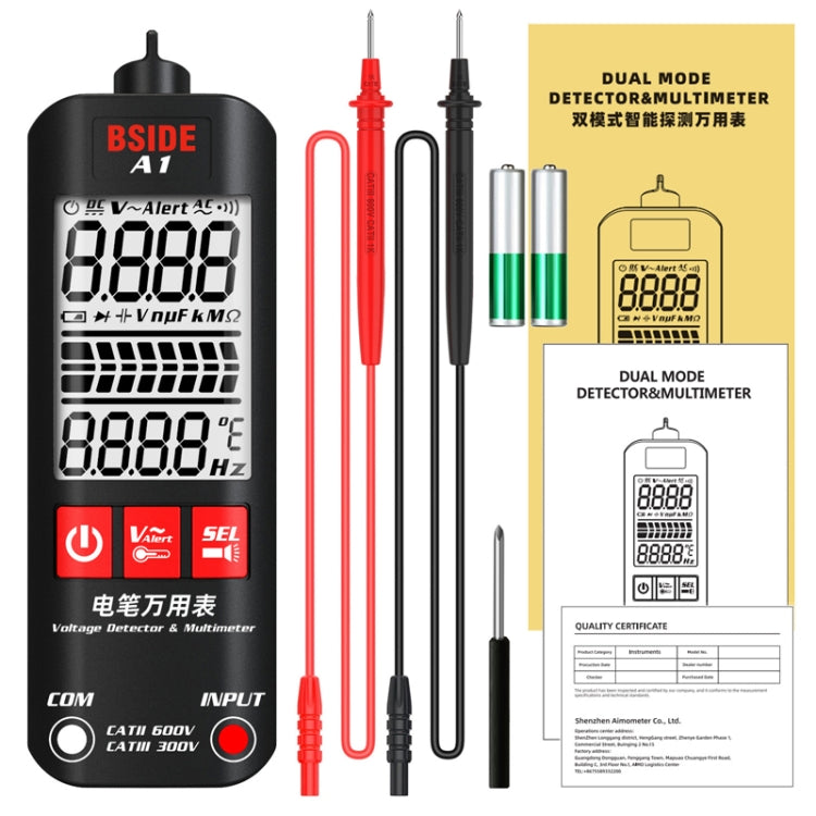 Multimetro portatile BSIDE A1 senza batteria