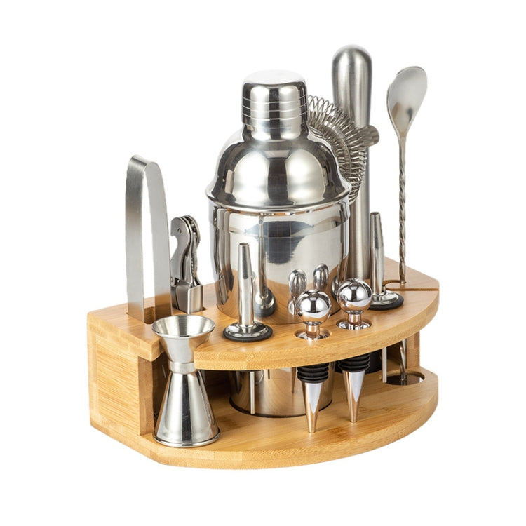 Set shaker per bar con base in legno 350-750ml