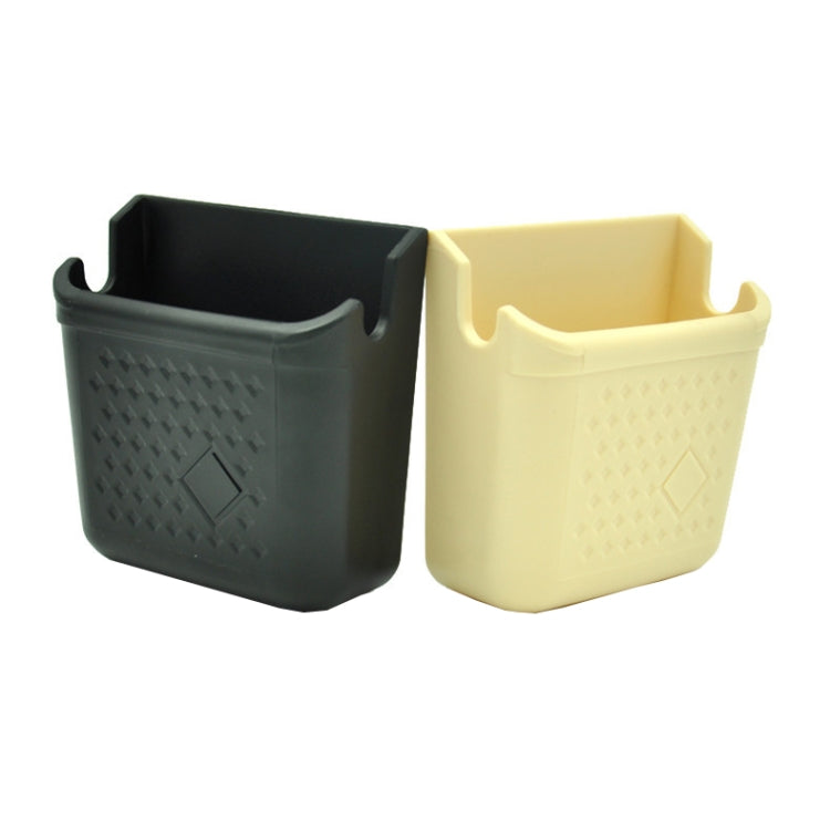 Scatola porta oggetti adesiva per auto in PVC con foro ricarica
