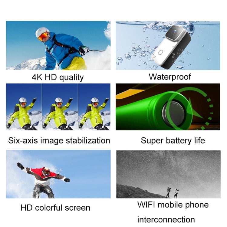 Thumb Action Camera 4K HD WiFi con stabilizzazione 6 assi