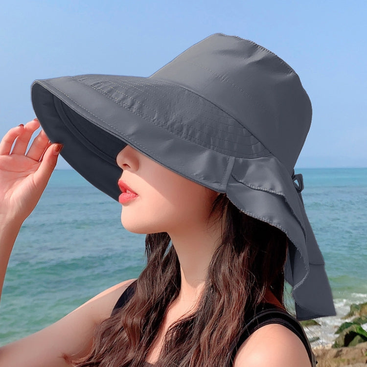 Cappello estivo donna con protezione solare e tesa larga